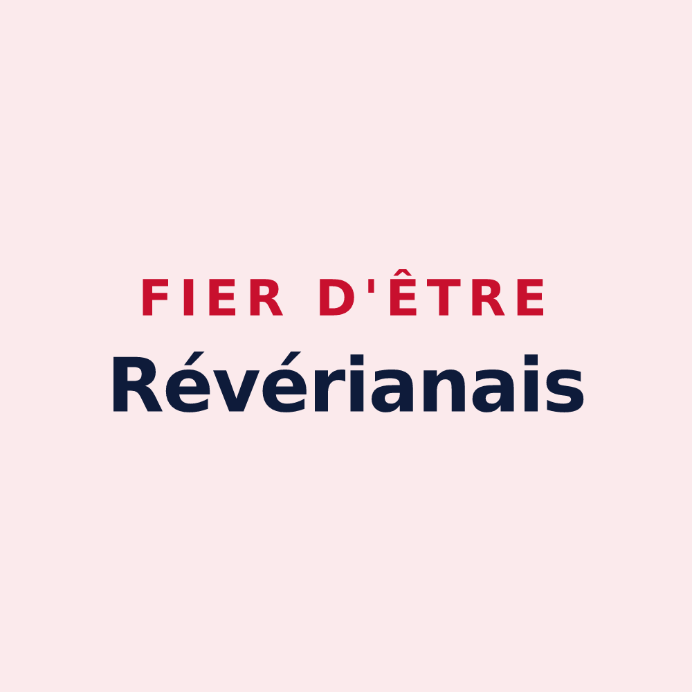Magnet « Fier d'être Révérianais » — design pour Saint-Révérien