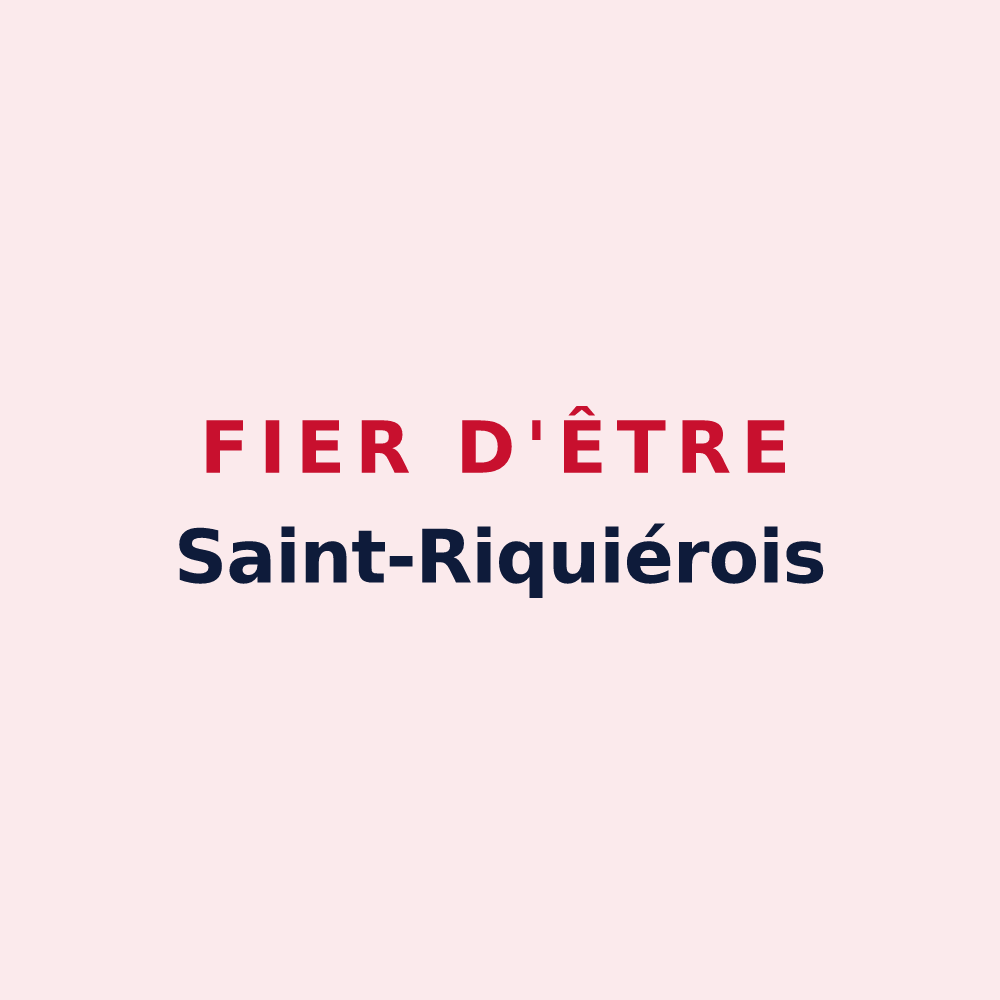 Magnet « Fier d'être Saint-Riquiérois » — design pour Saint-Riquier-en-Rivière