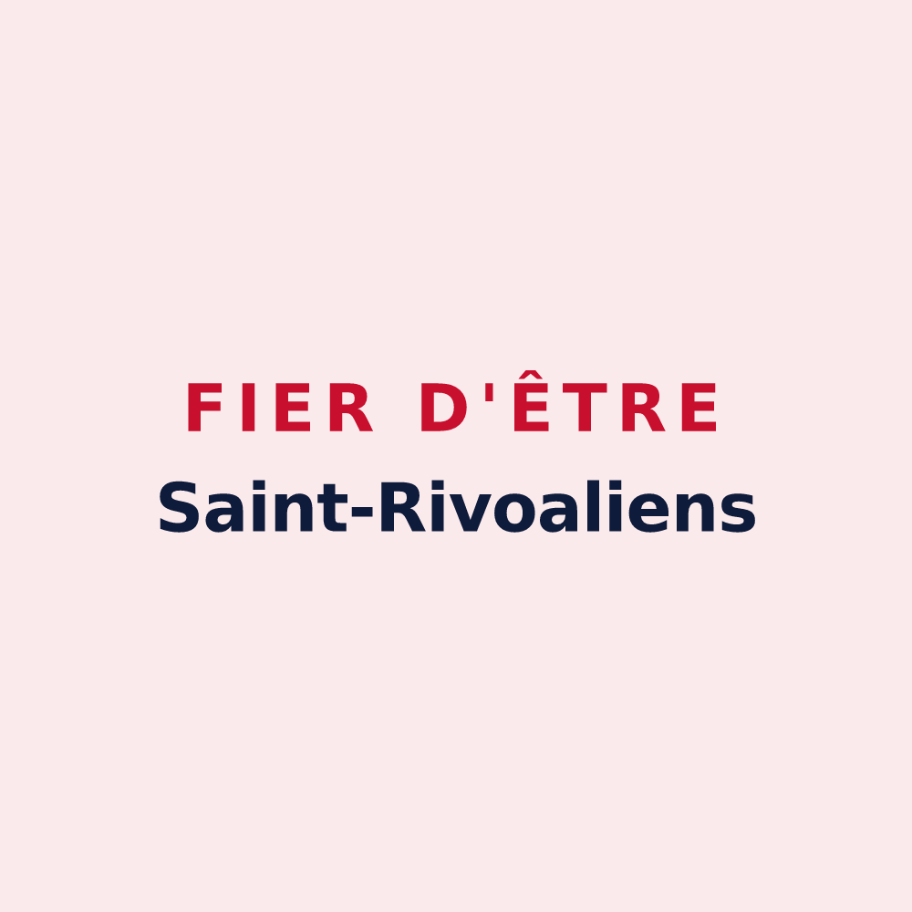 Magnet « Fier d'être Saint-Rivoaliens » — design pour Saint-Rivoal