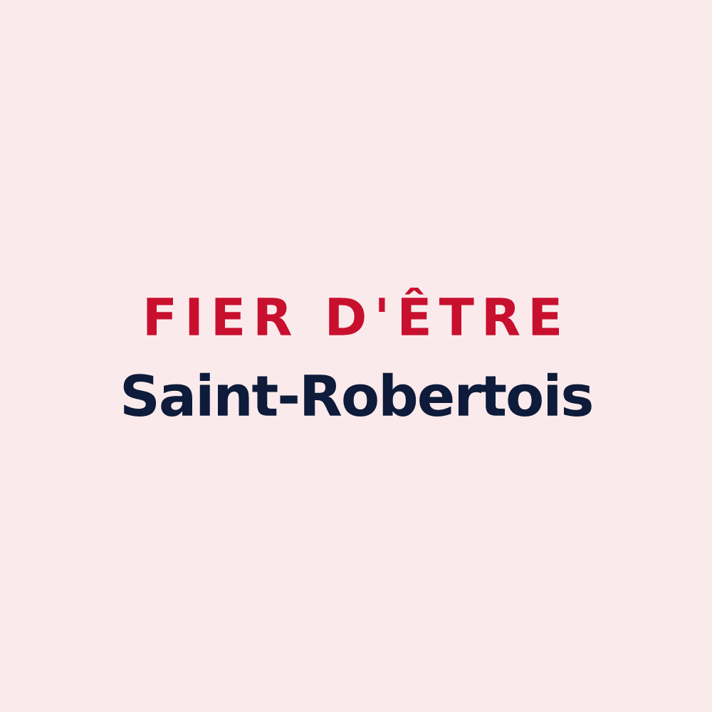 Magnet « Fier d'être Saint-Robertois » — design pour Saint-Robert