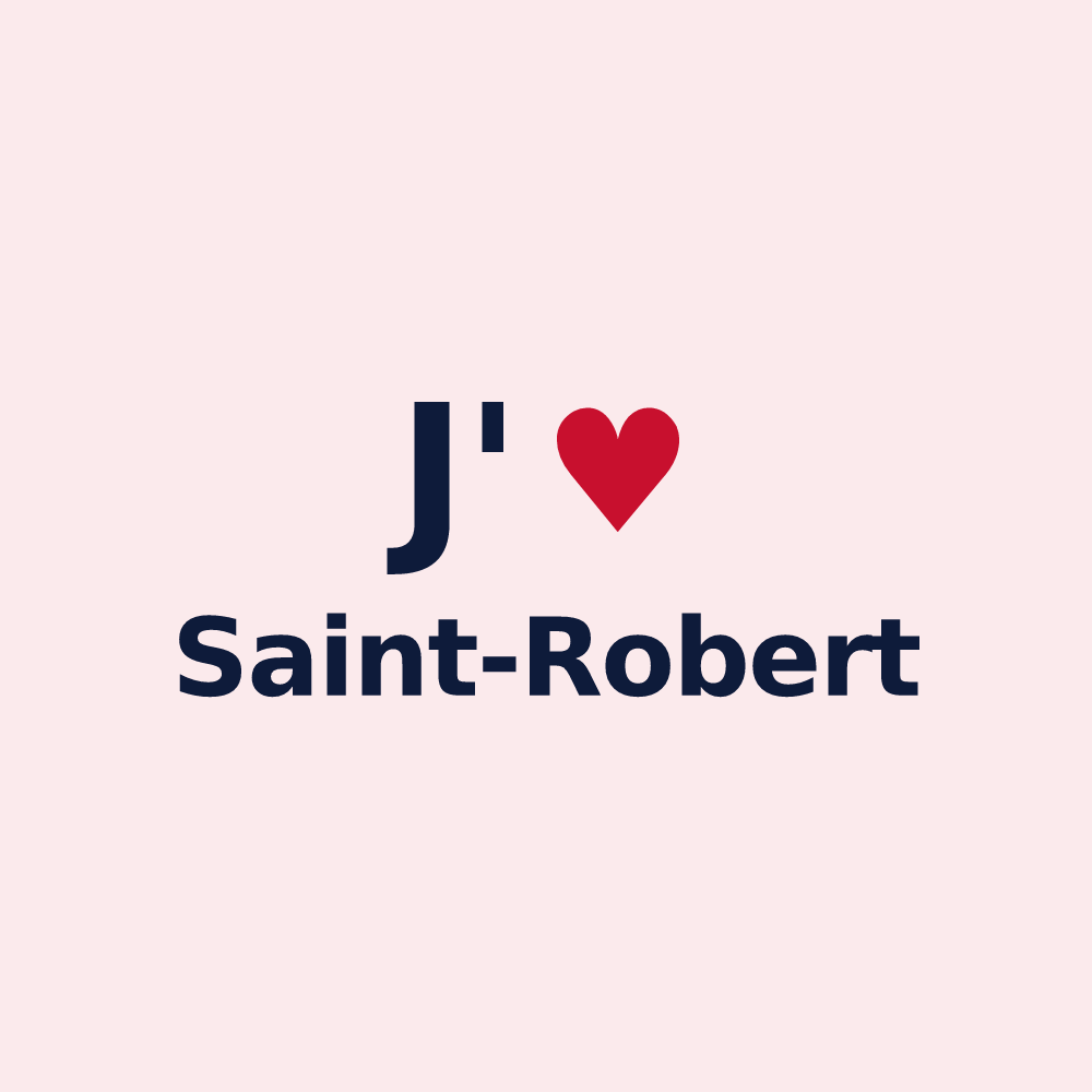Magnet personnalisé Saint-Robert — design J'aime Saint-Robert