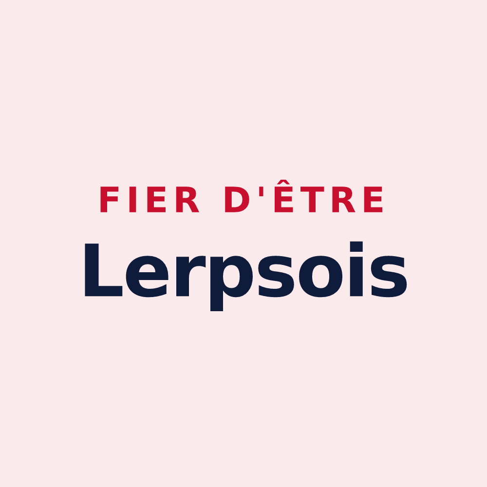 Magnet « Fier d'être Lerpsois » — design pour Saint-Romain-de-Lerps