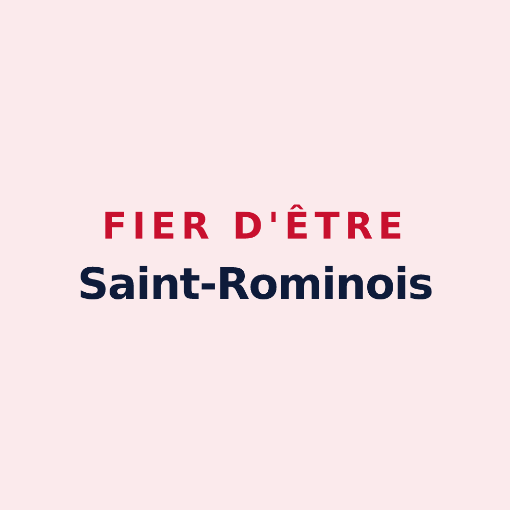 Magnet « Fier d'être Saint-Rominois » — design pour Saint-Romain-de-Popey