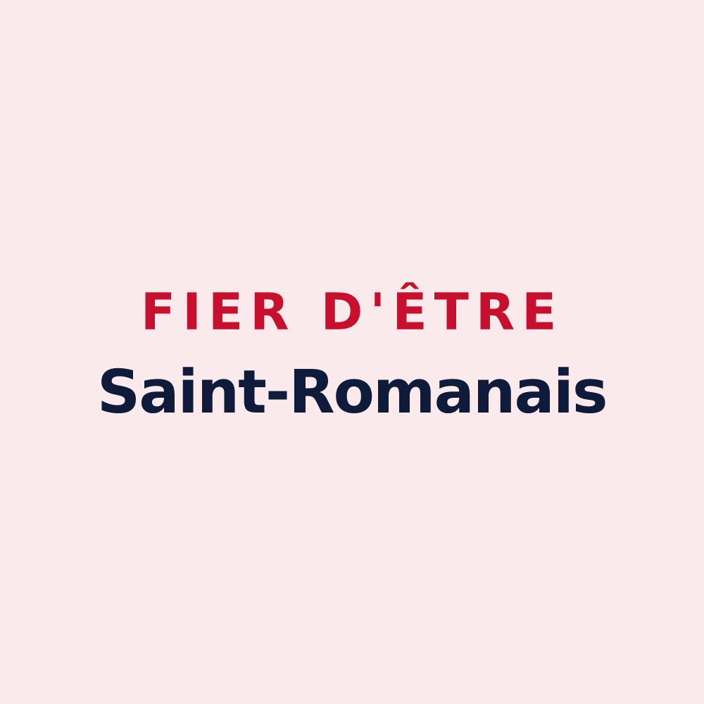 Magnet « Fier d'être Saint-Romanais » — design pour Saint-Romain-en-Gier