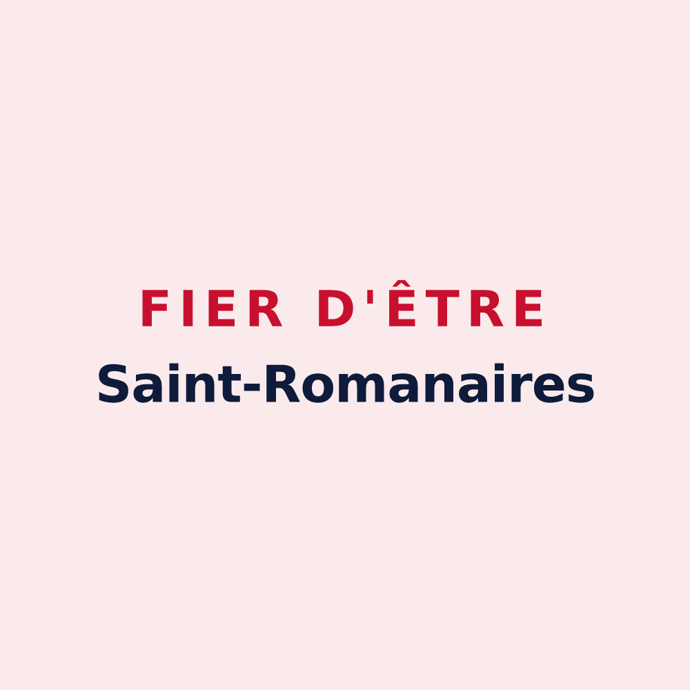 Magnet « Fier d'être Saint-Romanaires » — design pour Saint-Romain-en-Jarez