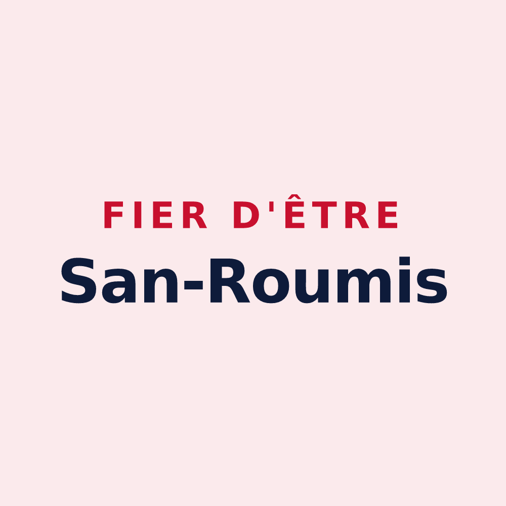 Magnet « Fier d'être San-Roumis » — design pour Saint-Romain-Lachalm