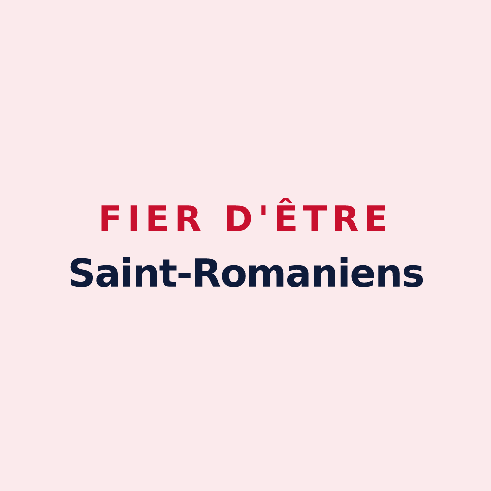 Magnet « Fier d'être Saint-Romaniens » — design pour Saint-Roman