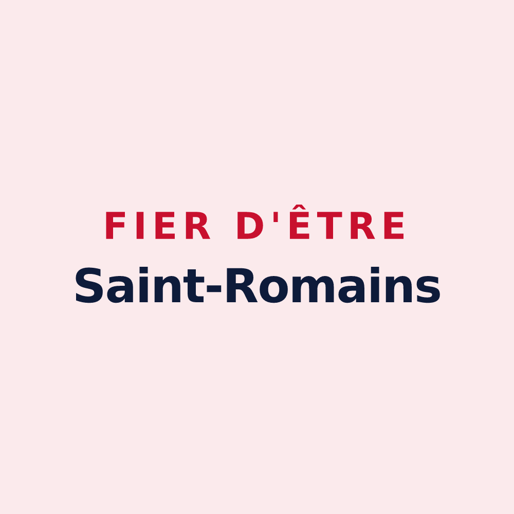 Magnet « Fier d'être Saint-Romains » — design pour Saint-Rome-de-Cernon