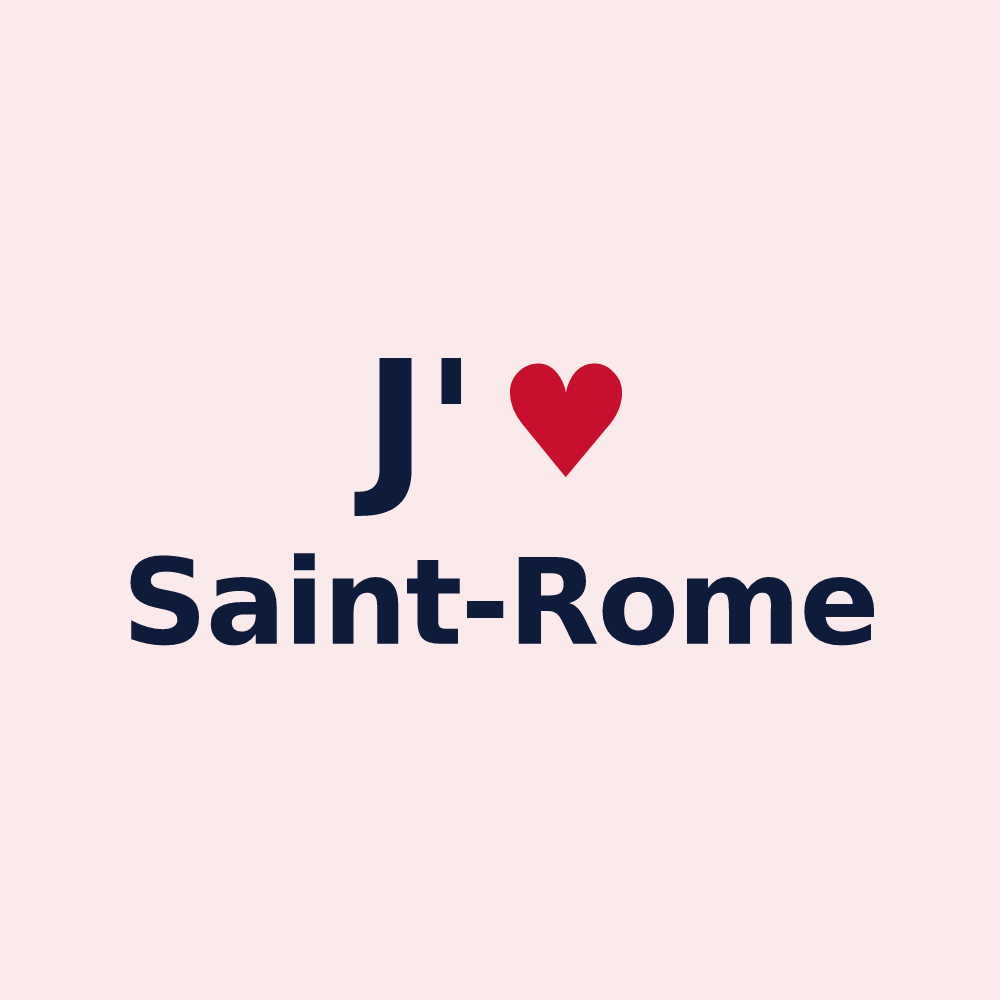 Magnet personnalisé Saint-Rome — design J'aime Saint-Rome