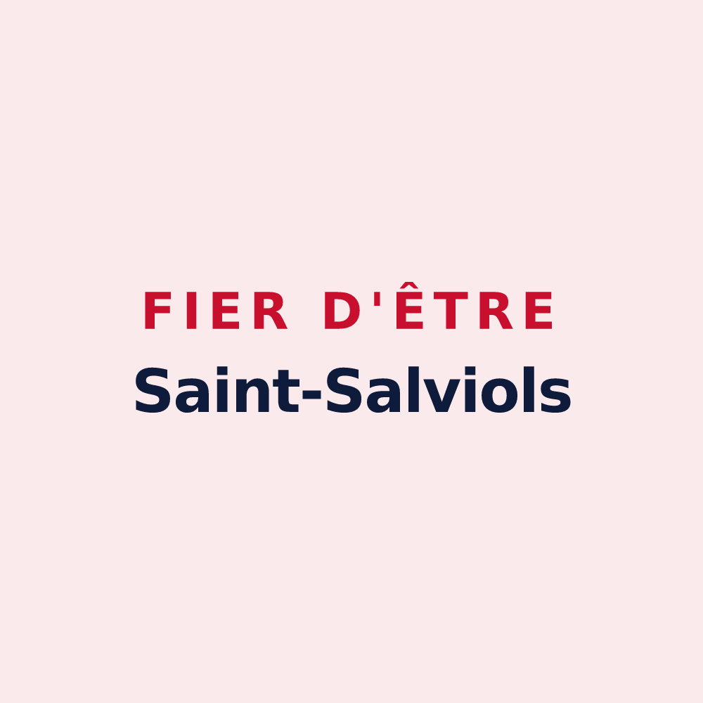 Magnet « Fier d'être Saint-Salviols » — design pour Saint-Salvy-de-la-Balme