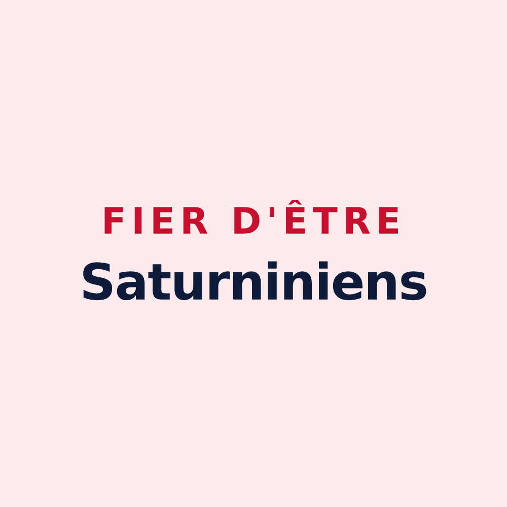 Magnet « Fier d'être Saturniniens » — design pour Saint-Saturnin