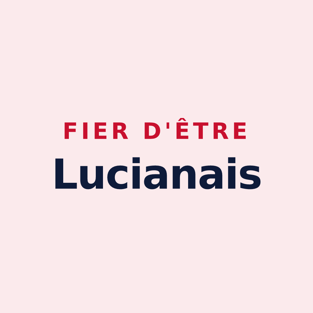 Magnet « Fier d'être Lucianais » — design pour Saint-Saturnin-de-Lucian