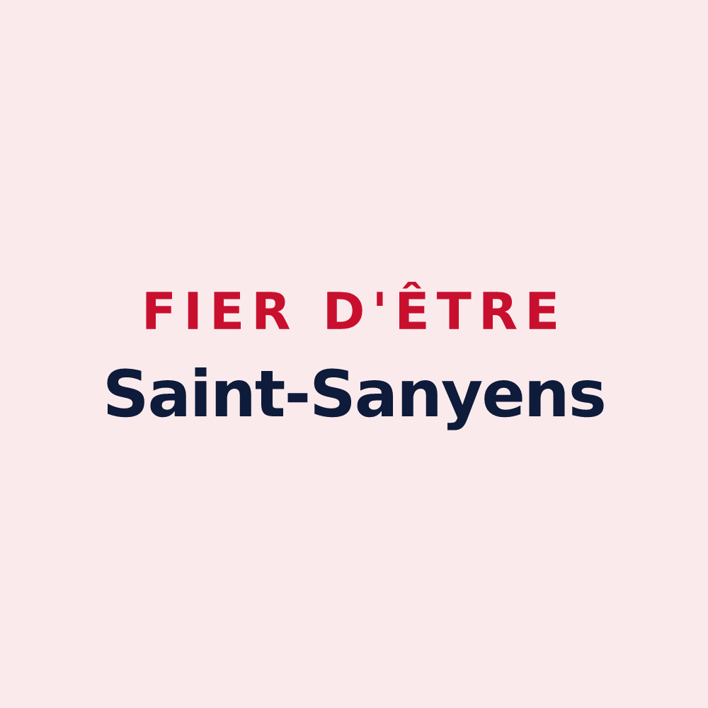 Magnet « Fier d'être Saint-Sanyens » — design pour Saint-Saturnin