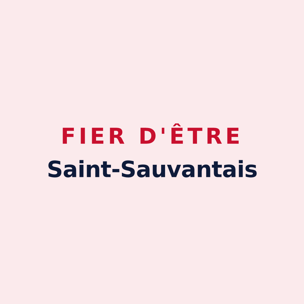 Magnet « Fier d'être Saint-Sauvantais » — design pour Saint-Sauvant
