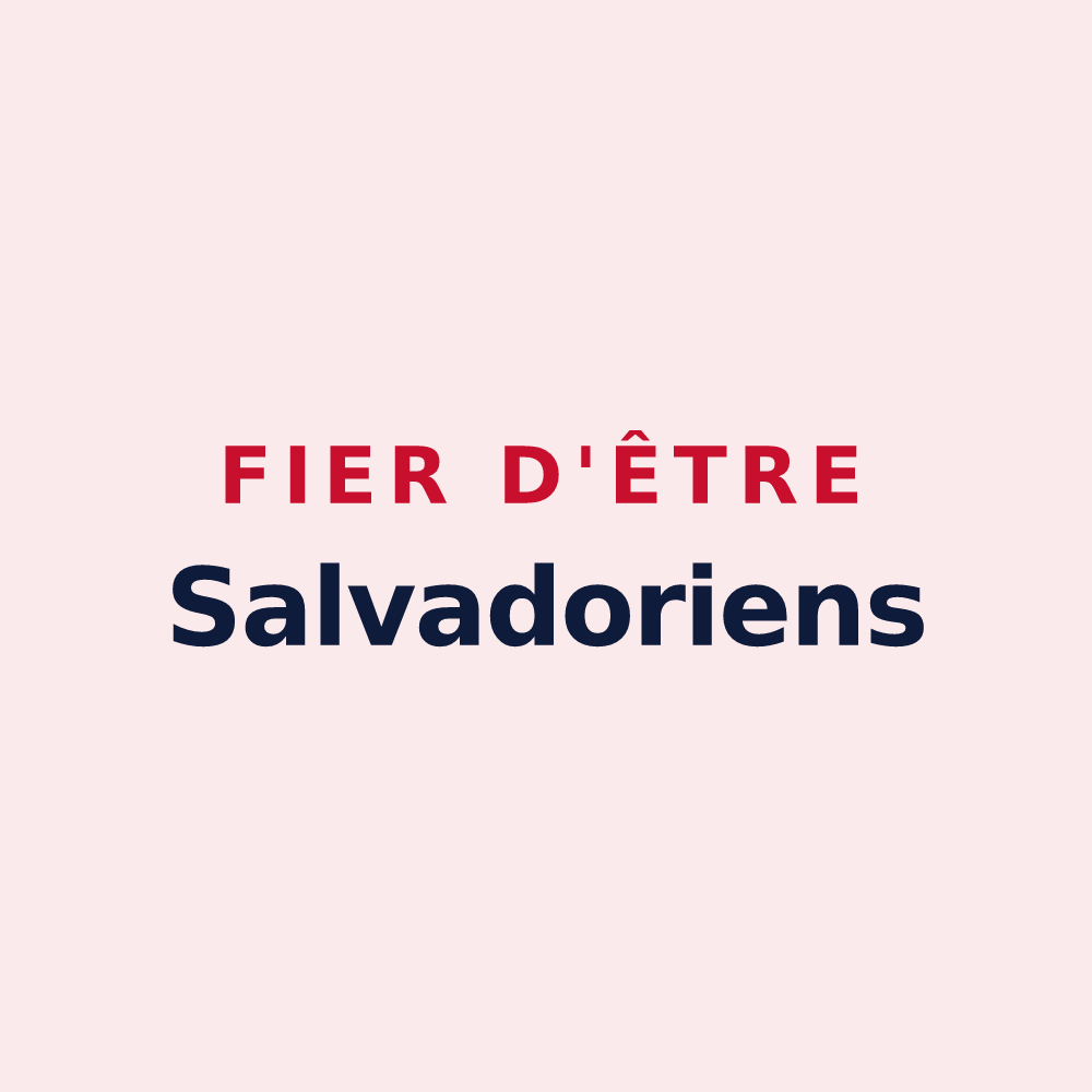 Magnet « Fier d'être Salvadoriens » — design pour Saint-Sauveur