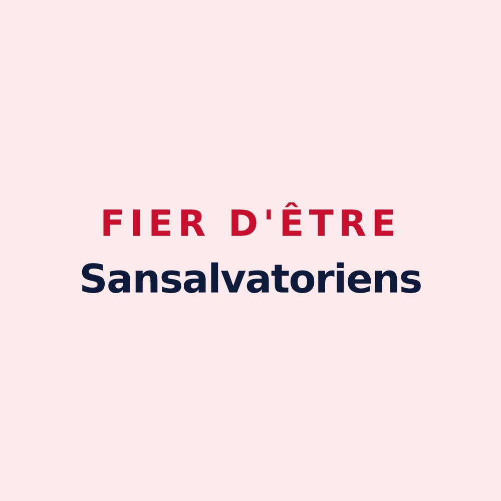 Magnet « Fier d'être Sansalvatoriens » — design pour Saint-Sauveur-en-Puisaye