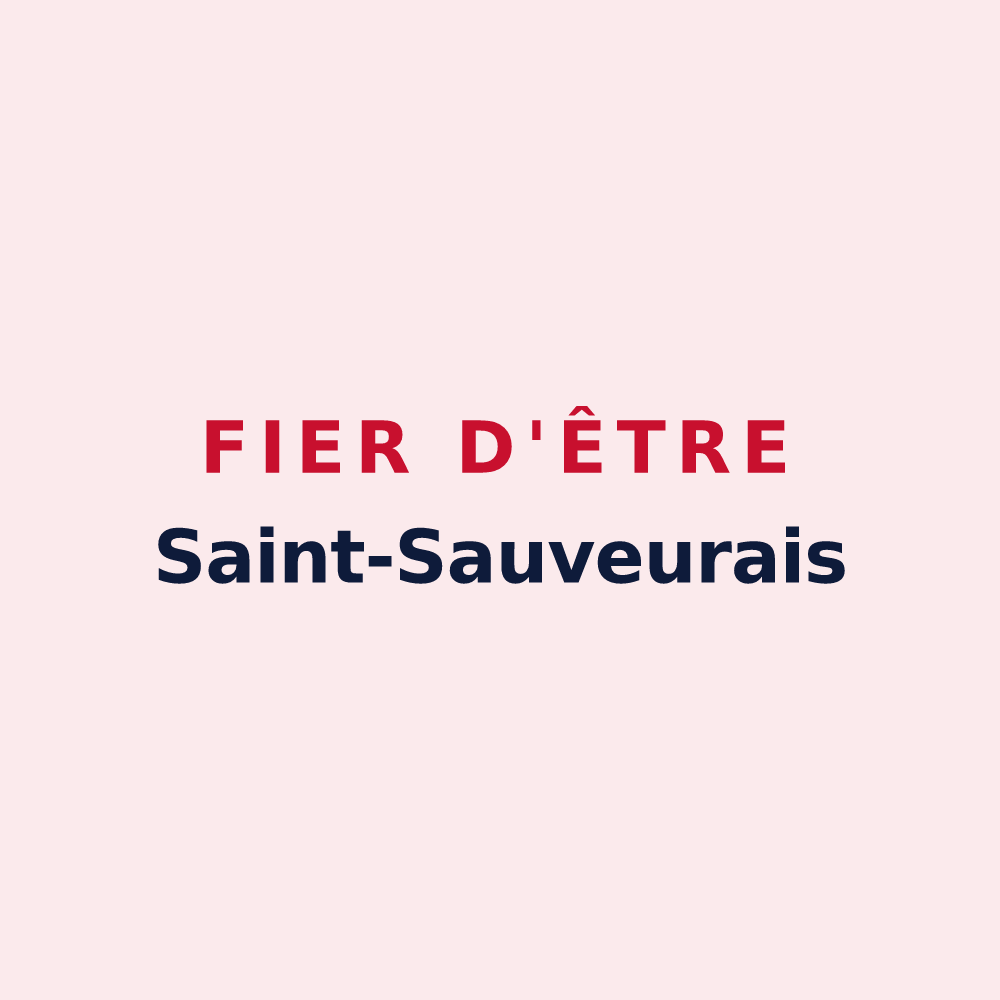 Magnet « Fier d'être Saint-Sauveurais » — design pour Saint-Sauveur-le-Vicomte