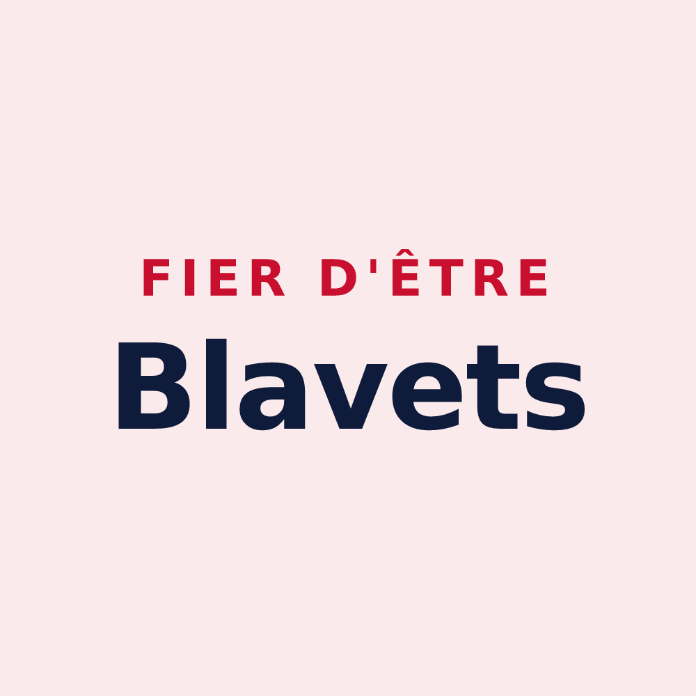 Magnet « Fier d'être Blavets » — design pour Saint-Sauveur-sur-Tinée