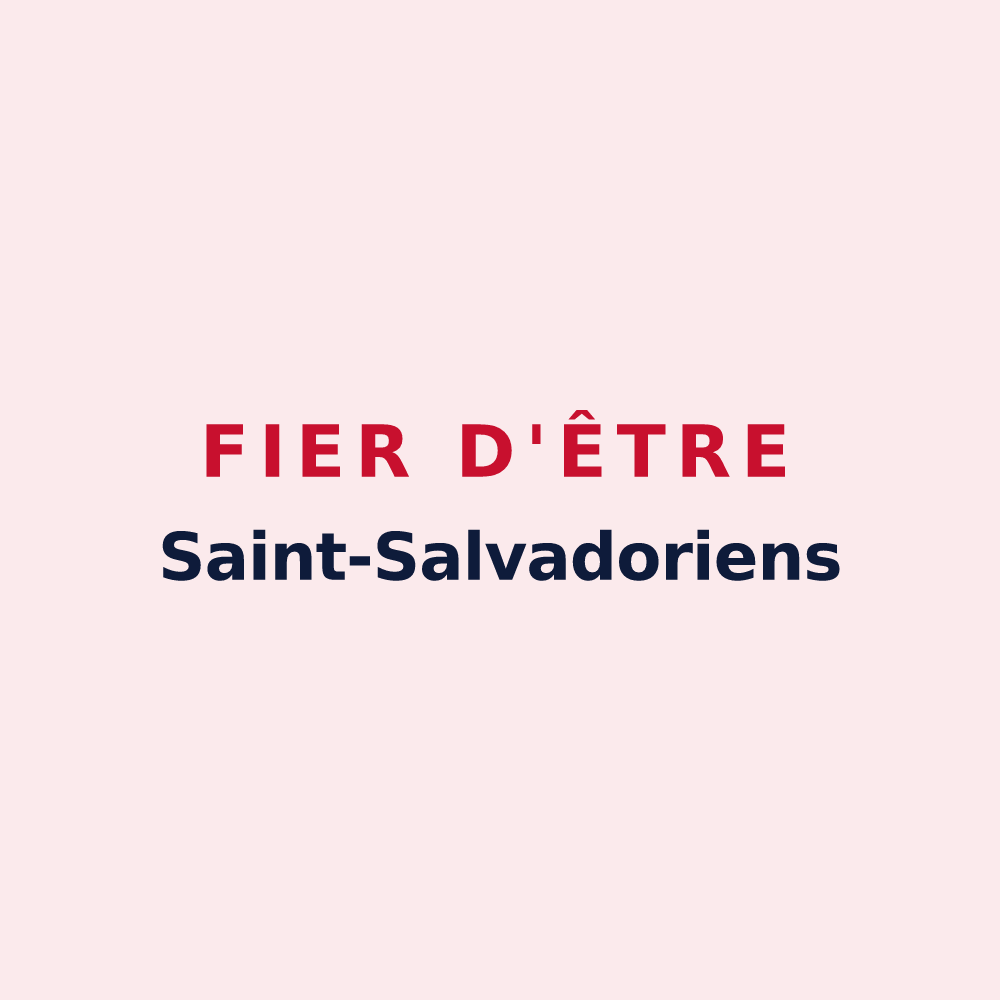 Magnet « Fier d'être Saint-Salvadoriens » — design pour Saint-Sauveur