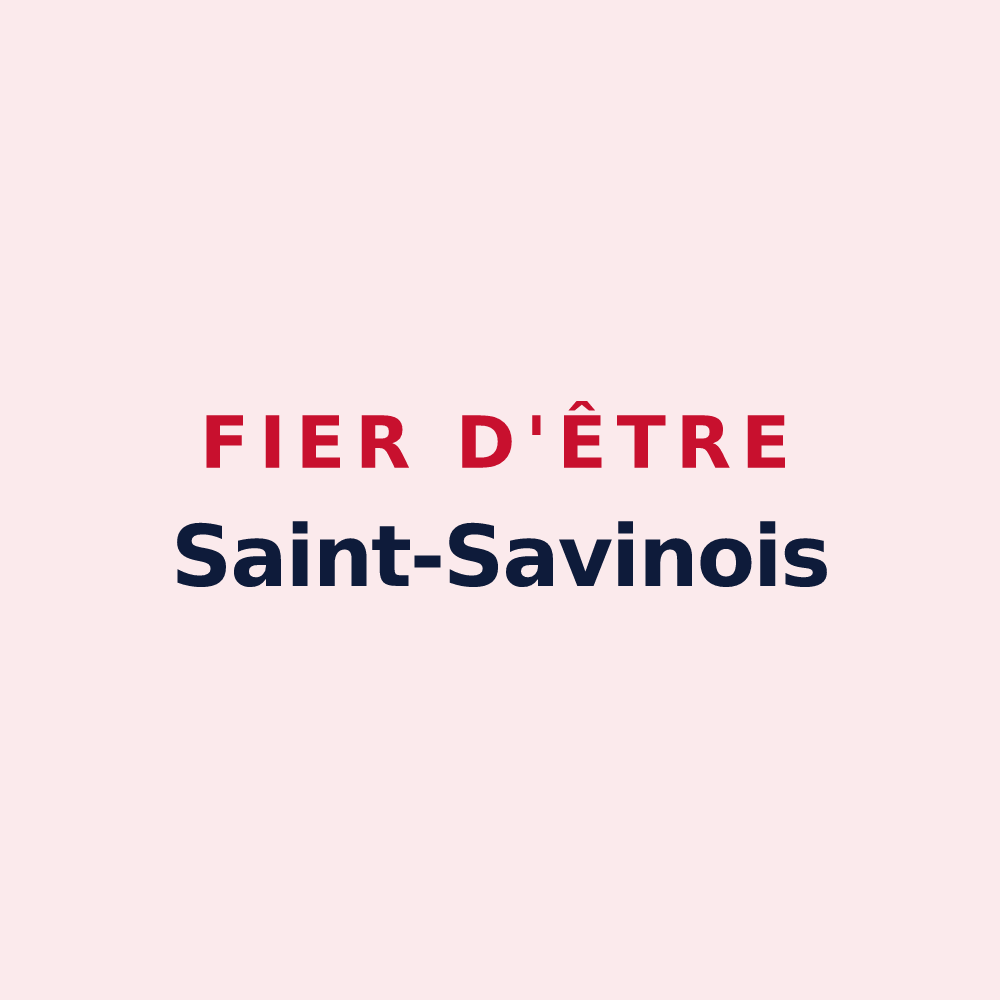 Magnet « Fier d'être Saint-Savinois » — design pour Saint-Savin