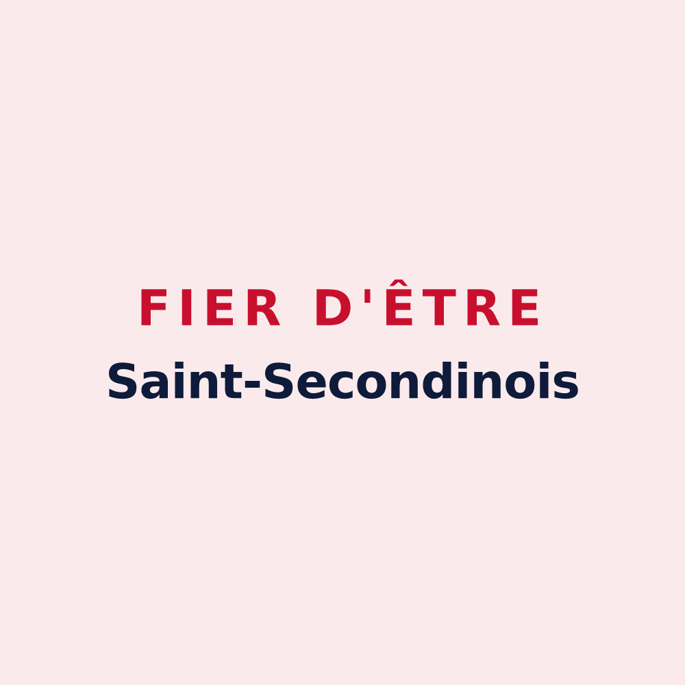 Magnet « Fier d'être Saint-Secondinois » — design pour Saint-Secondin