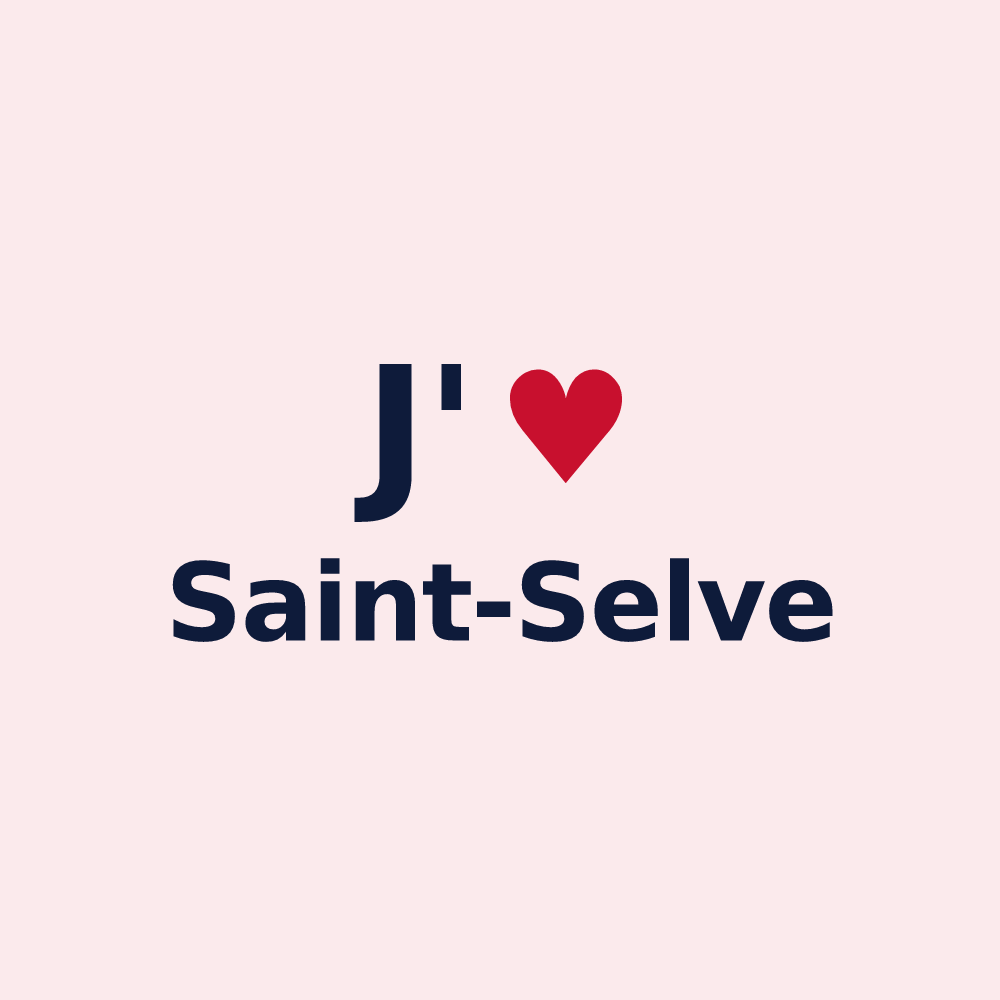 Magnet personnalisé Saint-Selve — design J'aime Saint-Selve