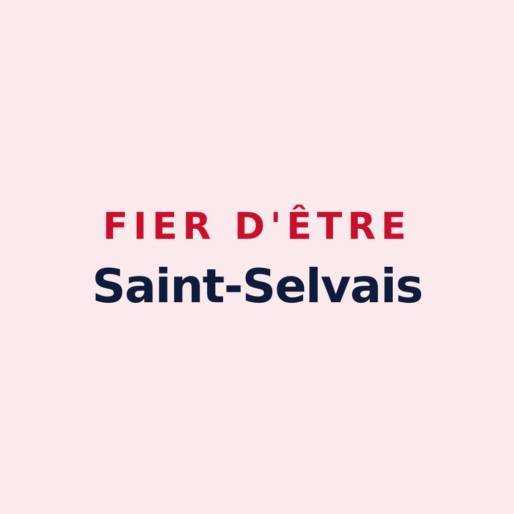 Magnet « Fier d'être Saint-Selvais » — design pour Saint-Selve