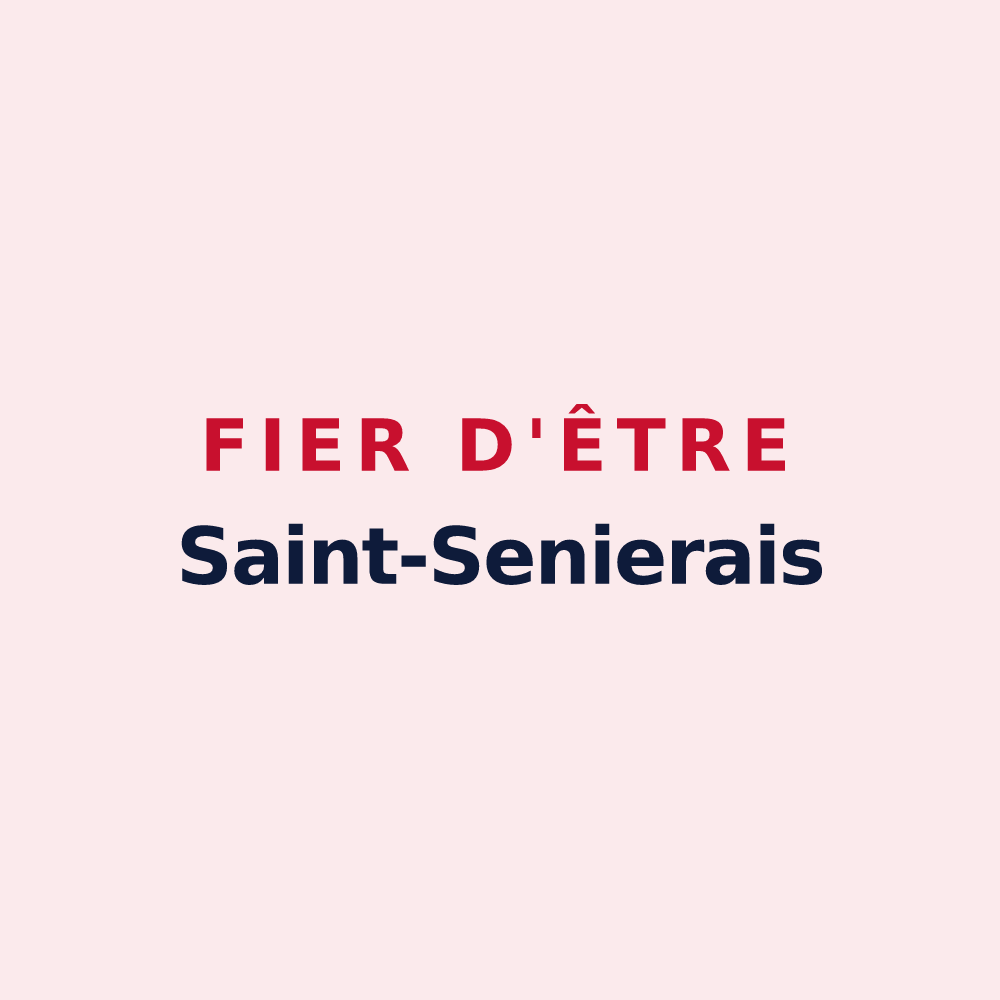 Magnet « Fier d'être Saint-Senierais » — design pour Saint-Senier-de-Beuvron