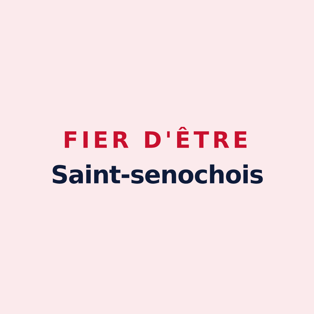 Magnet « Fier d'être Saint-senochois » — design pour Saint-Senoch