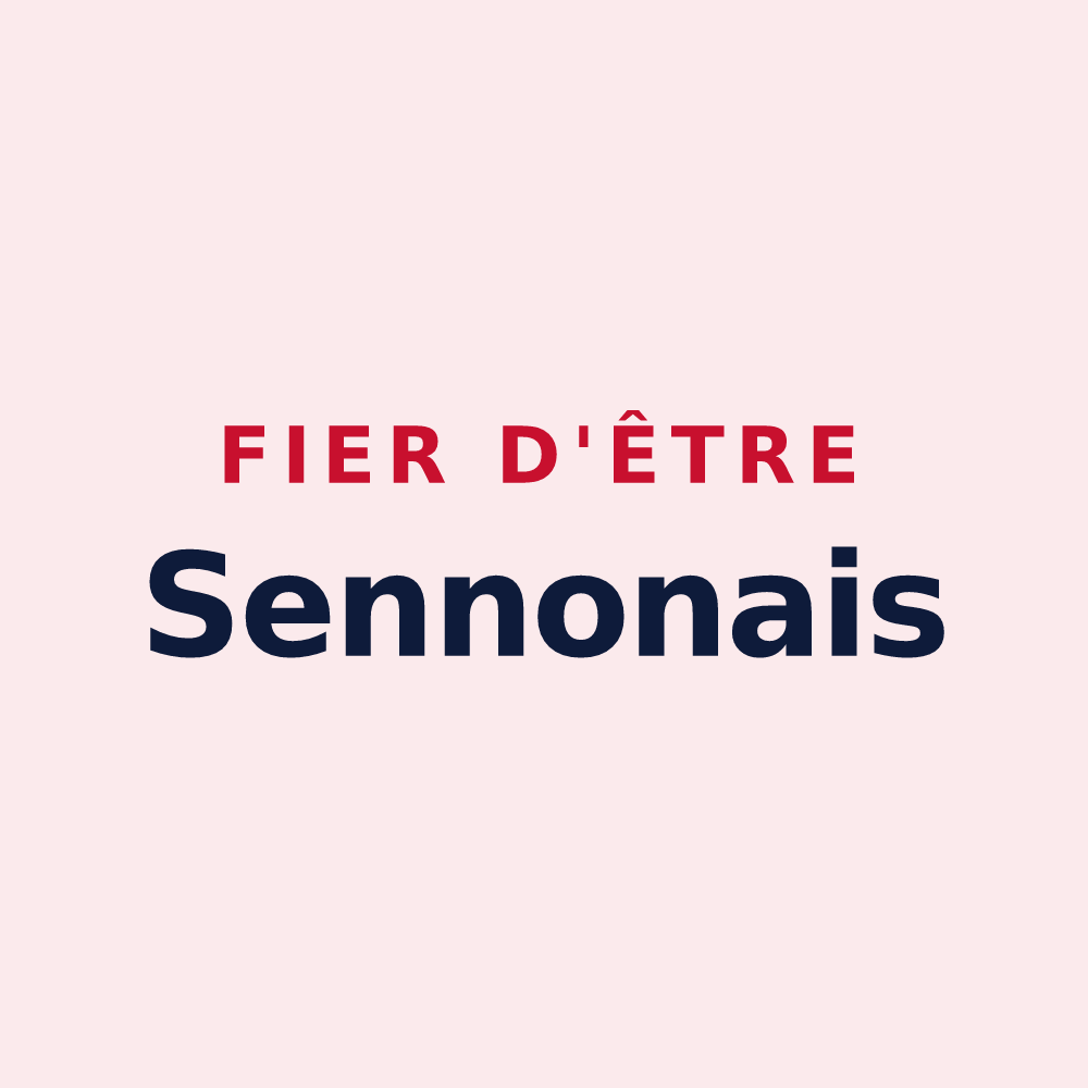 Magnet « Fier d'être Sennonais » — design pour Saint-Senoux