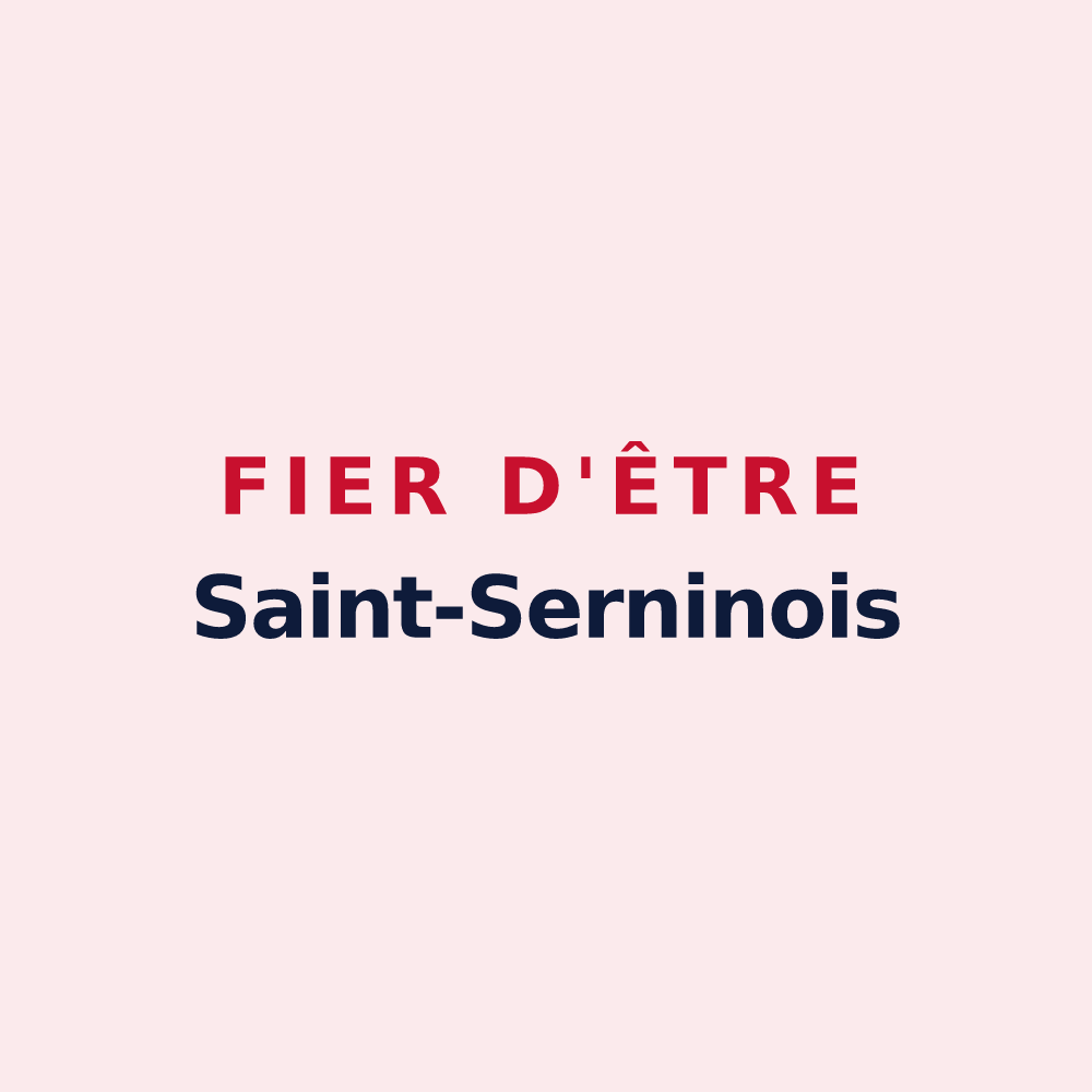 Magnet « Fier d'être Saint-Serninois » — design pour Saint-Sernin-lès-Lavaur
