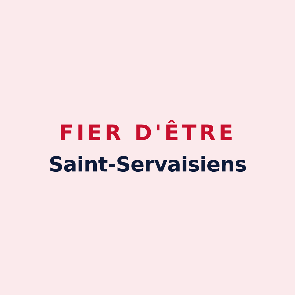 Magnet « Fier d'être Saint-Servaisiens » — design pour Saint-Servais
