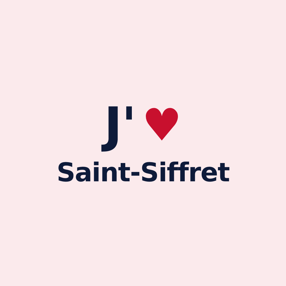 Magnet personnalisé Saint-Siffret — design J'aime Saint-Siffret