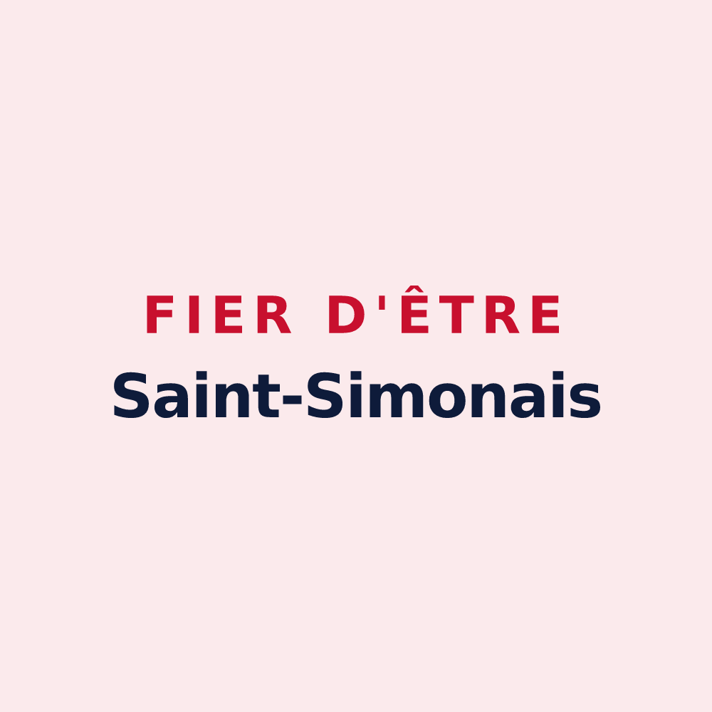 Magnet « Fier d'être Saint-Simonais » — design pour Saint-Simon-de-Pellouaille