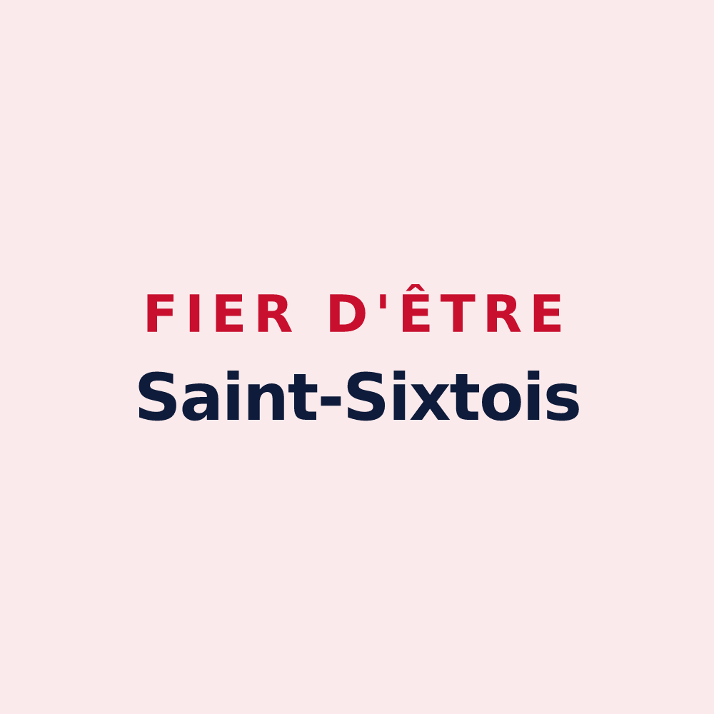 Magnet « Fier d'être Saint-Sixtois » — design pour Saint-Sixte