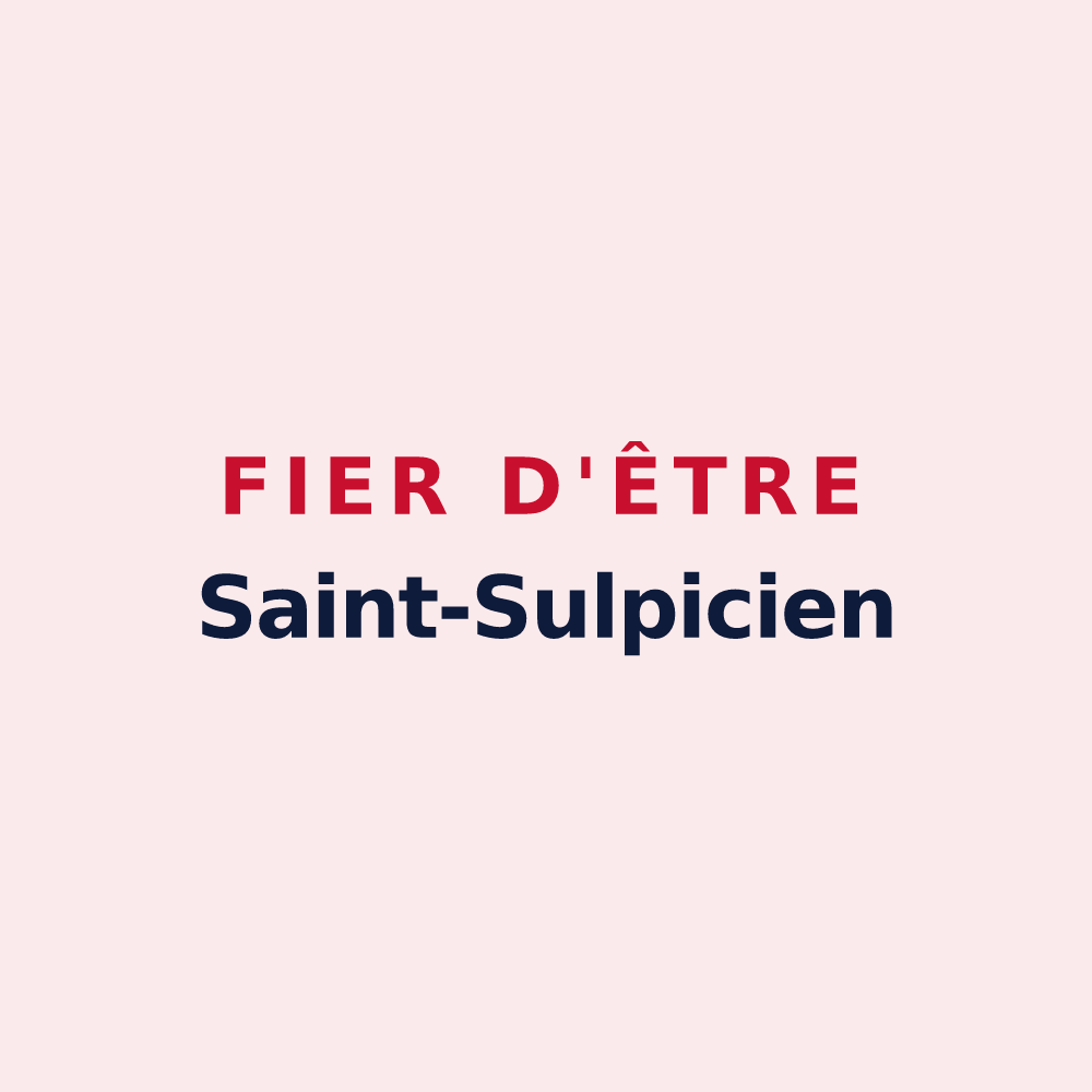 Magnet « Fier d'être Saint-Sulpicien » — design pour Saint-Sulpice