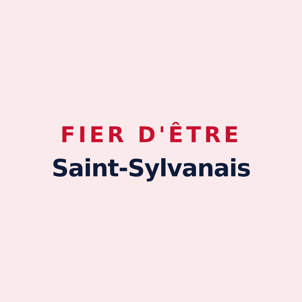 Magnet « Fier d'être Saint-Sylvanais » — design pour Saint-Sylvain