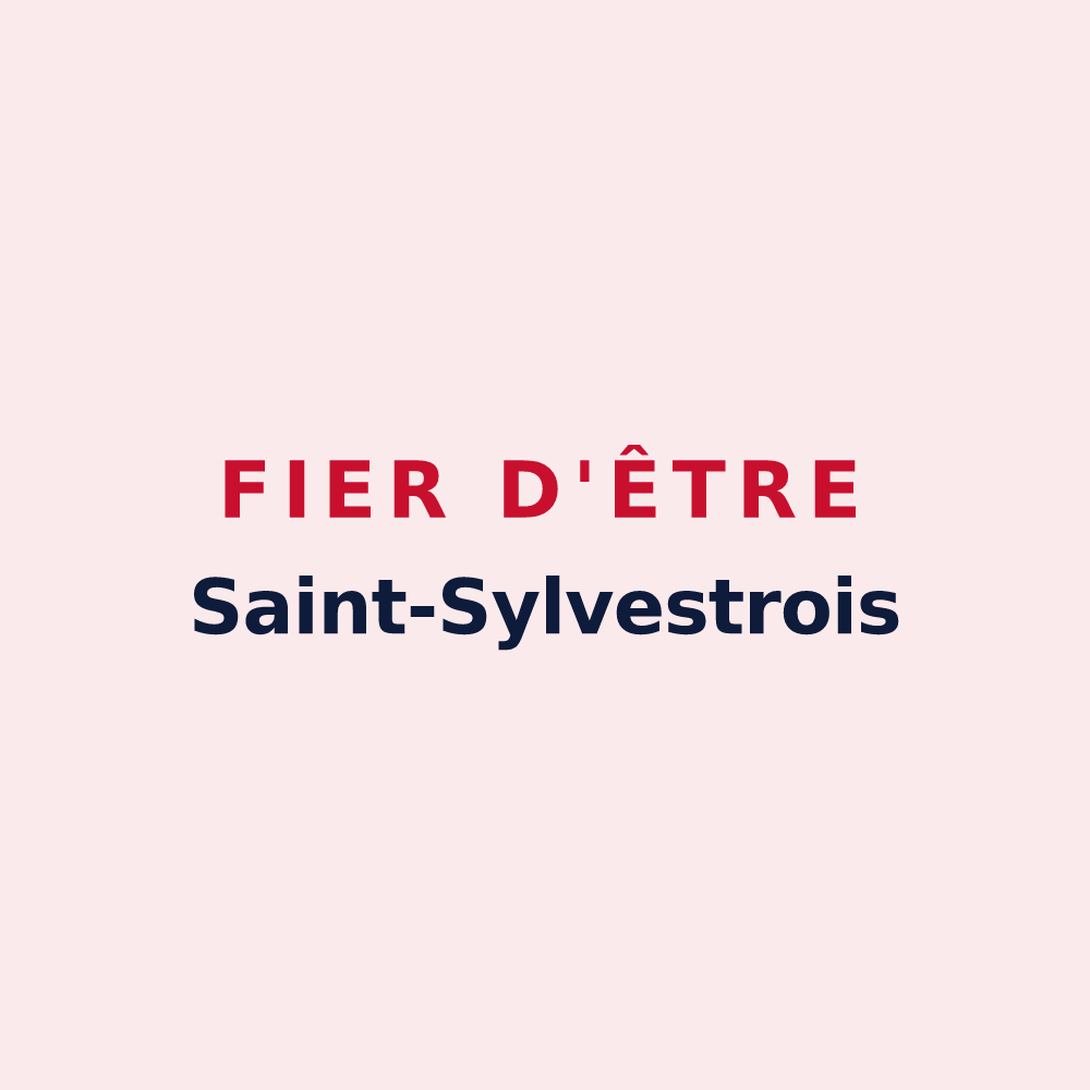 Magnet « Fier d'être Saint-Sylvestrois » — design pour Saint-Sylvestre