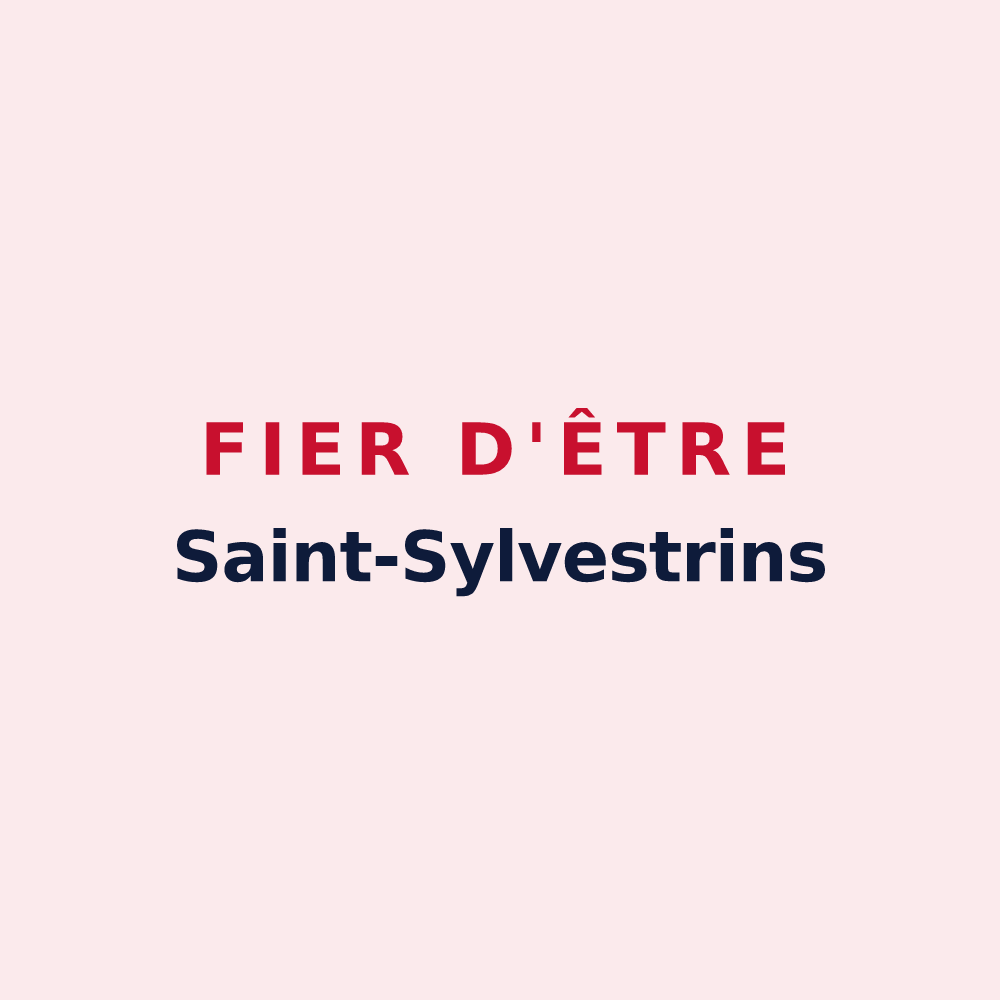 Magnet « Fier d'être Saint-Sylvestrins » — design pour Saint-Sylvestre