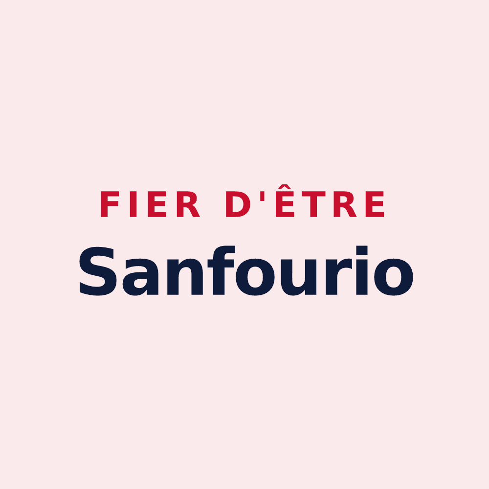 Magnet « Fier d'être Sanfourio » — design pour Saint-Symphorien-de-Mahun