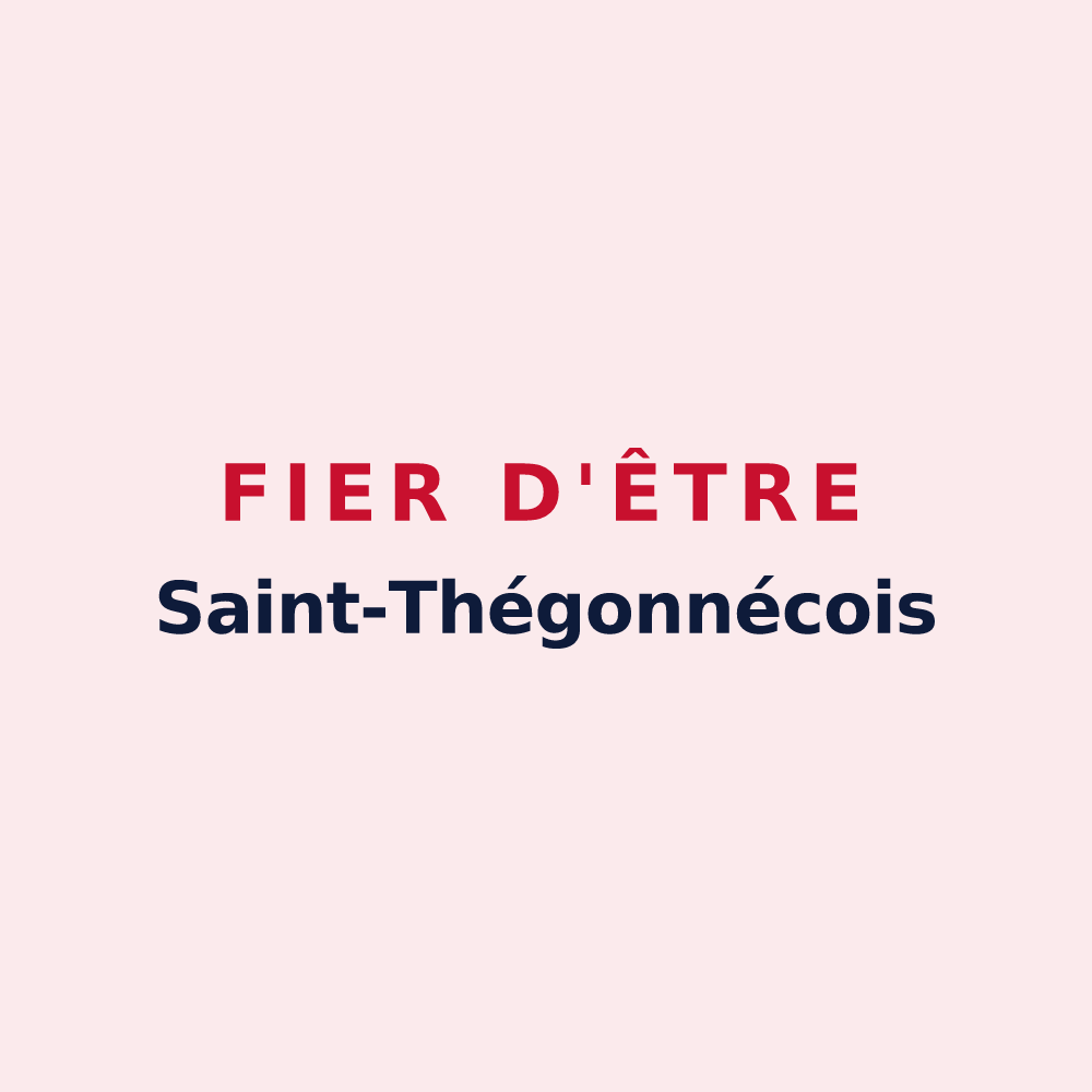 Magnet « Fier d'être Saint-Thégonnécois » — design pour Saint-Thégonnec Loc-Eguiner
