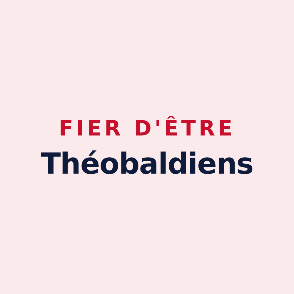 Magnet « Fier d'être Théobaldiens » — design pour Saint-Thibault-des-Vignes