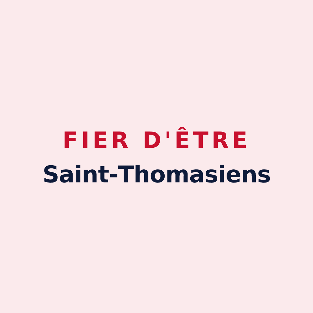 Magnet « Fier d'être Saint-Thomasiens » — design pour Saint-Thomas