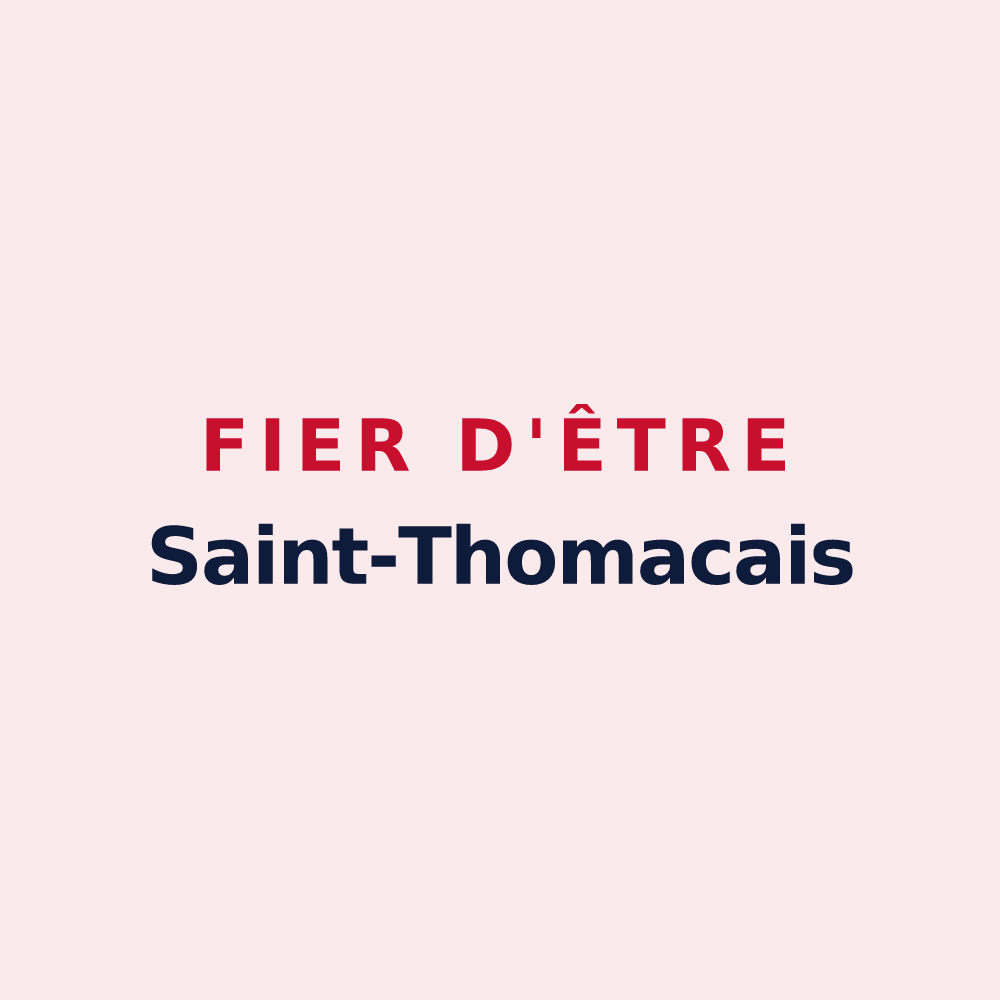 Magnet « Fier d'être Saint-Thomacais » — design pour Saint-Thomas-de-Conac