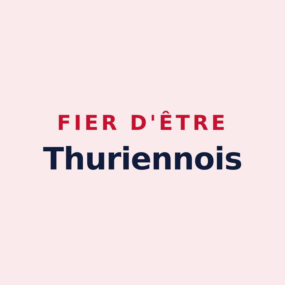 Magnet « Fier d'être Thuriennois » — design pour Saint-Thurien