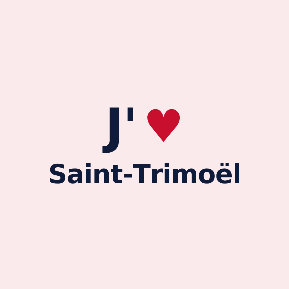 Magnet personnalisé Saint-Trimoël — design J'aime Saint-Trimoël