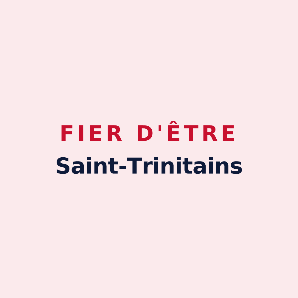 Magnet « Fier d'être Saint-Trinitains » — design pour Saint-Trinit