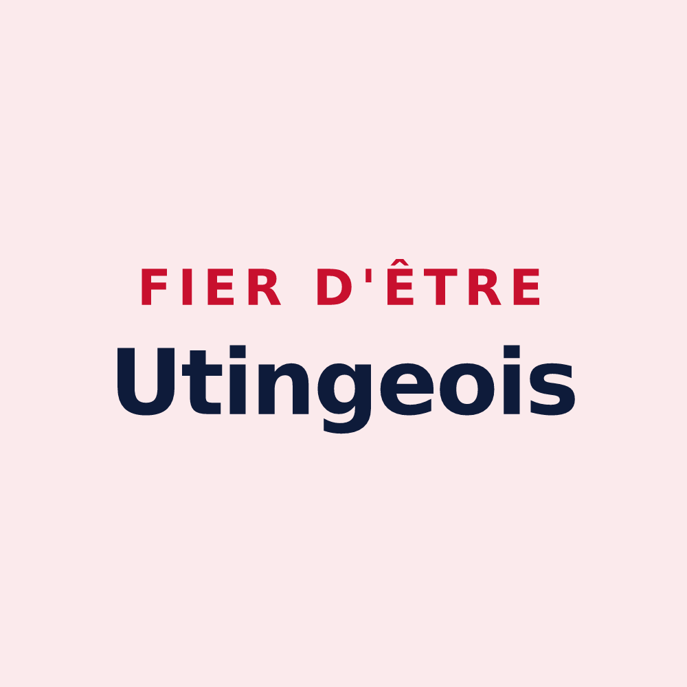Magnet « Fier d'être Utingeois » — design pour Saint-Trivier-sur-Moignans