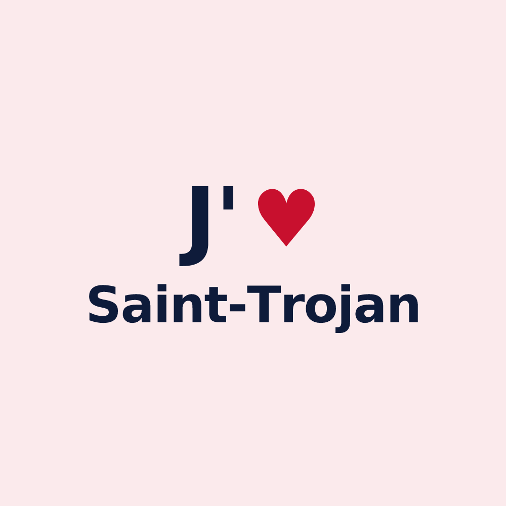 Magnet personnalisé Saint-Trojan — design J'aime Saint-Trojan
