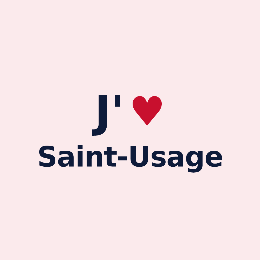 Magnet personnalisé Saint-Usage — design J'aime Saint-Usage